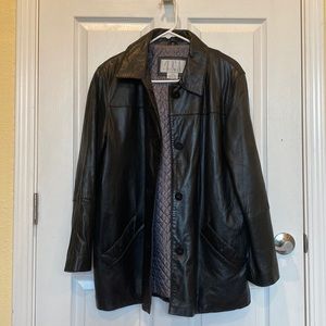 Black Long Leather Jacket
